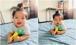 Lê Bê La đốn tim dân mạng khi tung loạt ảnh cưng xỉu của con gái, tiết lộ luôn điểm thay đổi đầy đáng yêu của nhóc tì 