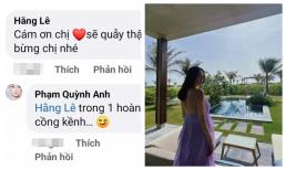 Trả lời bình luận của Minh Hằng, Phạm Quỳnh Anh lại ngầm xác nhận chuyện bầu bí?