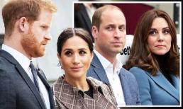 Vợ chồng William e ngại tiếp xúc gần với Meghan và Harry, sợ bị nhà Sussex đưa lên báo chí