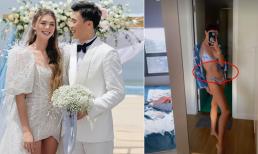 Vợ Tây của thủ môn Bùi Tiến Dũng đăng ảnh diện bikini với vòng eo nhỏ xíu, ngầm phủ nhận tin đồn bầu bí 