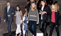 Nữ hoàng Tây Ban Nha thật phong cách. Hai cô Công chúa từ nhỏ đã xinh đẹp, khi lớn lên thân hình và khí chất càng tốt hơn!