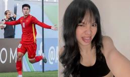 Bạn gái Nhâm Mạnh Dũng nhắn nhủ ngọt ngào sau khi bạn trai lập công 