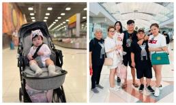 Lê Giang cưng chiều đưa cháu nội đầu lòng đi du lịch Thái, nhóc tì y hệt bản sao của nhà nội
