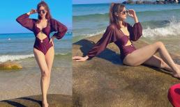 Diễn viên Hương Giang diện áo tắm nóng bỏng, ngó lơ ảnh thân mật của bạn trai cũ Đình Tú với Quỳnh Nga