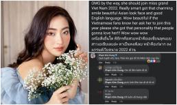 Lương Thùy Linh được fan Thái 'rủ rê' thi Hoa hậu Hòa bình Việt Nam 2022, khán giả Việt thích thú: 'Chiến tiếp nào chị ơi!'