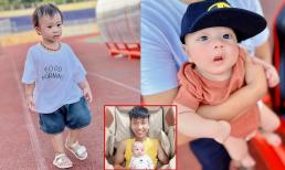 Hai nhóc tỳ nhà Phan Văn Đức theo bố ra sân tập, biểu cảm khiến dân tình 'cưng xỉu' 