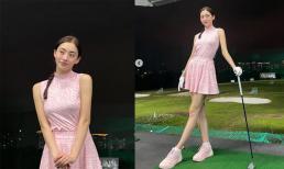 Mê đắm với nhan sắc như nữ thần của Lương Thùy Linh: Lên đồ sương sương đi đánh golf cũng chiếm hết spotlight vì quá đẹp