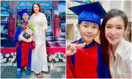 Bà xã Lý Hải diện đồ đơn giản dự lễ ra trường của con trai cưng, nhan sắc 'mẹ 4 con' liền nhận được cơn mưa lời khen