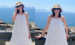 Lều Phương Anh thoải mái đi du lịch Nha Trang sau tuyên bố lập vi bằng kiện tụng con gái của bạn trai