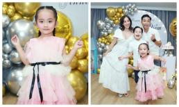Vợ chồng Khánh Thi tổ chức sinh nhật cho con gái 4 tuổi, 'mợ chảnh' xúng xính váy đầm khoe nhan sắc long lanh như viên pha lê nhỏ