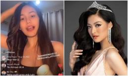 Á hậu Hòa bình Thái Lan 2022 'tỏ tình' Á hậu Kiều Loan trên sóng livestream, còn mở nhạc của nàng hậu Việt hát theo cực sung