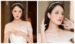 Á hậu Hoàng Anh hiếm hoi xuất hiện đã chiếm hết spotlight với đầm trễ vai yêu kiều như công chúa, lấn lướt cả H'Hen Niê