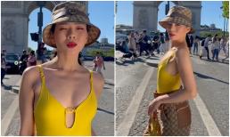 Hậu bức xúc với thái độ làm việc của nhân viên tại Pháp, Lệ Quyên tiếp tục chu du Paris, diện outfit cắt xẻ khoe đường cong nóng bỏng 'đốt mắt' dân mạng