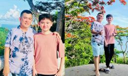 Danh hài Nhật Cường hạnh phúc đoàn tụ với con trai sau thời gian kẹt dịch ở Mỹ, nhóc tì gây choáng vì vẻ ngoài lớn phổng phao, điển trai như soái ca