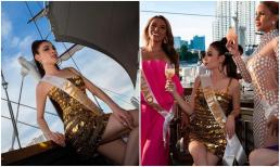 Trân Đài thả dáng trên du thuyền cùng dàn thí sinh MIQ, thần thái sắc bén cực 'chặt chém' lại nhận được cơn mưa lời khen