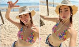 Lương Thùy Linh chào hè bằng bộ ảnh diện bikini 2 mảnh cực đỉnh, sắc vóc ngày càng lên hương