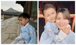Con trai Đan Trường diện Hanbok cực điển trai, chiếm spotlight lại là nhan sắc không tuổi của doanh nhân Thủy Tiên