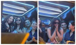 Miss Universe 2021 Harnaaz Sandhu rạng rỡ nhưng quá tròn trịa đáp sân bay Tân Sơn Nhất tối muộn