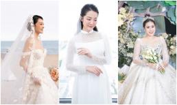 Tài sắc và điểm đặc biệt trong đám cưới của những 'nàng dâu tháng 6': Minh Hằng muốn là đóa hoa duy nhất, Hồ Bích Trâm cấp tốc sửa váy vì bầu bí