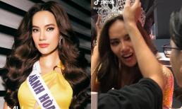 Trái ngược Đỗ Nhật Hà, Lê Hoàng Phương được khen hết lời với hành động cực tinh tế khi fans tặng vương miện