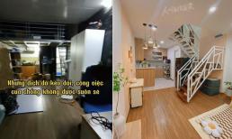 Vợ chồng mới cưới cải tạo căn gác xép nhỏ để làm tổ ấm, không gian sau khi hoàn thiện xinh sang khỏi bàn