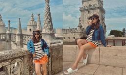 Phanh Lee khoe nhan sắc xinh nức nở khi lên đồ đơn giản đi du lịch, bụng bầu khệ nệ mà vẫn giấu siêu khéo léo