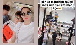 Tinh tường như con trai Lệ Quyên: Được mẹ đưa đi sắm đồ hiệu nhưng lại toàn chọn trúng những món kinh điển đắt nhất cửa hàng