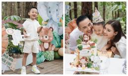 Thúy Diễm và Lương Thế Thành tổ chức sinh nhật tại khu nghỉ dưỡng cho quý tử, nhóc tì ngày càng tuấn tú phổng phao