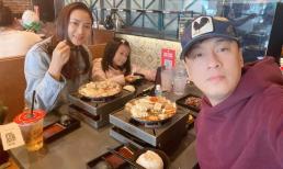 Lam Trường đi ăn cùng vợ con trước khi ra sân bay về Việt Nam, câu nói của nhóc tỳ khiến anh phải nhói lòng