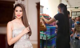 Phạm Hương nhận ngay cơn mưa lời khen khi diện đồ giản dị làm từ thiện, 'Hoa hậu quốc dân' đây chứ đâu! 