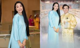 Trà Ngọc Hằng hóa quý cô kiêu sa, đài các đến chúc mừng đàn anh Đại Nghĩa