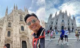 Trang Trần check-in ảnh mới nhất cùng địa điểm với Hồng Đăng khi đến Ý