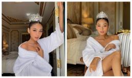 Á hậu Thảo Nhi lả lơi tạo dáng với áo choàng tắm, dân tình trầm trồ vì vừa quyến rũ vừa thần thái