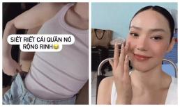 Sau gần một tháng làm vợ người ta, Minh Hằng sụt cân đến mức ốm nhom, mặt nổi mụn thiếu tự tin