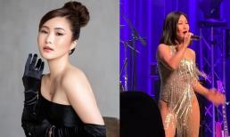 Hương Tràm bị chụp lén khi đi diễn ở Mỹ, nhan sắc khác xa ảnh tự đăng