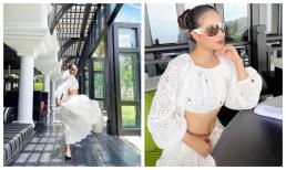 Là mẹ bỉm 2 con, không thể tin Phạm Hương sở hữu vòng bụng và vòng eo mướt mắt cỡ này