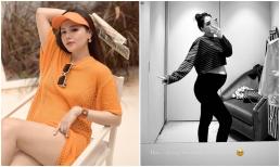 Phanh Lee khoe bụng bầu vượt mặt, 'mới 5 tháng mà bằng người ta sắp đẻ'