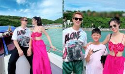 Vợ Đăng Khôi khoe dáng bên ông xã, vẻ ngoài được khen ngợi như gái chưa chồng