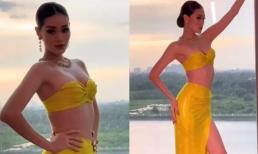 Body Khánh Vân 'lên hương' như thế nào so với lúc thi Hoa hậu Hoàn vũ Việt Nam 2019?