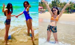 Con gái MC Thành Trung diện đồ bơi, cao lớn như thiếu nữ, vợ cũ Thu Phượng tiết lộ bí quyết chăm sóc 