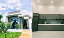 Mẫu nhà cấp bốn mái bằng với không gian sống hiện đại, đặc biệt là căn bếp 'chuẩn 5 sao' gây mê