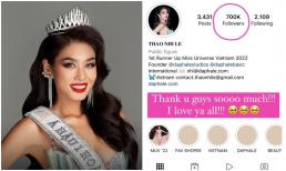 Thảo Nhi Lê khoe loạt thành tích mới sau khi trở thành Á hậu Hoàn vũ Việt Nam 2022, thể hiện rõ độ hot trên mạng xã hội