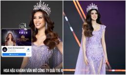 Khánh Vân chính thức mở công ty giải trí riêng sau khi kết thúc nhiệm kì Hoa hậu Hoàn vũ 2022, fans ủng hộ rần rần