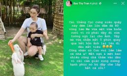 Bảo Thy tiết lộ về tính xấu của quý tử nhưng điều này lại khiến cô hạnh phúc