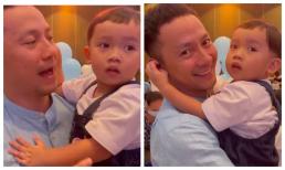 Rapper Đinh Tiến Đạt hiếm hoi cho con trai xuất hiện tại sự kiện, quý tử lớn phổng phao lại tuấn tú từng nét