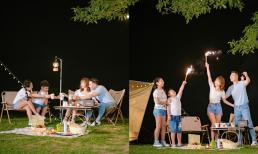 Mạnh Trường tung bộ ảnh cắm trại cùng cả gia đình, khung cảnh đầy lãng mạn và ấm cúng làm bao người phát ghen