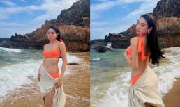 Lương Thuỳ Linh diện đồ tắm cực nổi bật khoe body bùng nổ, vòng 2 thần thánh làm hội chị em nháo nhào 'xin vía'