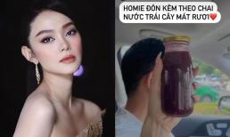 Minh Hằng bận rộn chạy show xa, về đến sân bay là được ông xã chăm sóc liền