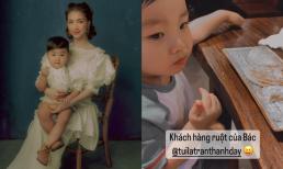 Hoà Minzy khoe khoảnh khắc con trai cưng ăn uống ngon miệng, tiết lộ luôn là 'khách ruột' của Trấn Thành