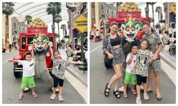 Trang Nhung cùng chồng và hai con du lịch Singapore, 2 nhóc tì chiếm hết spotlight vì ngoại hình quá cưng yêu
